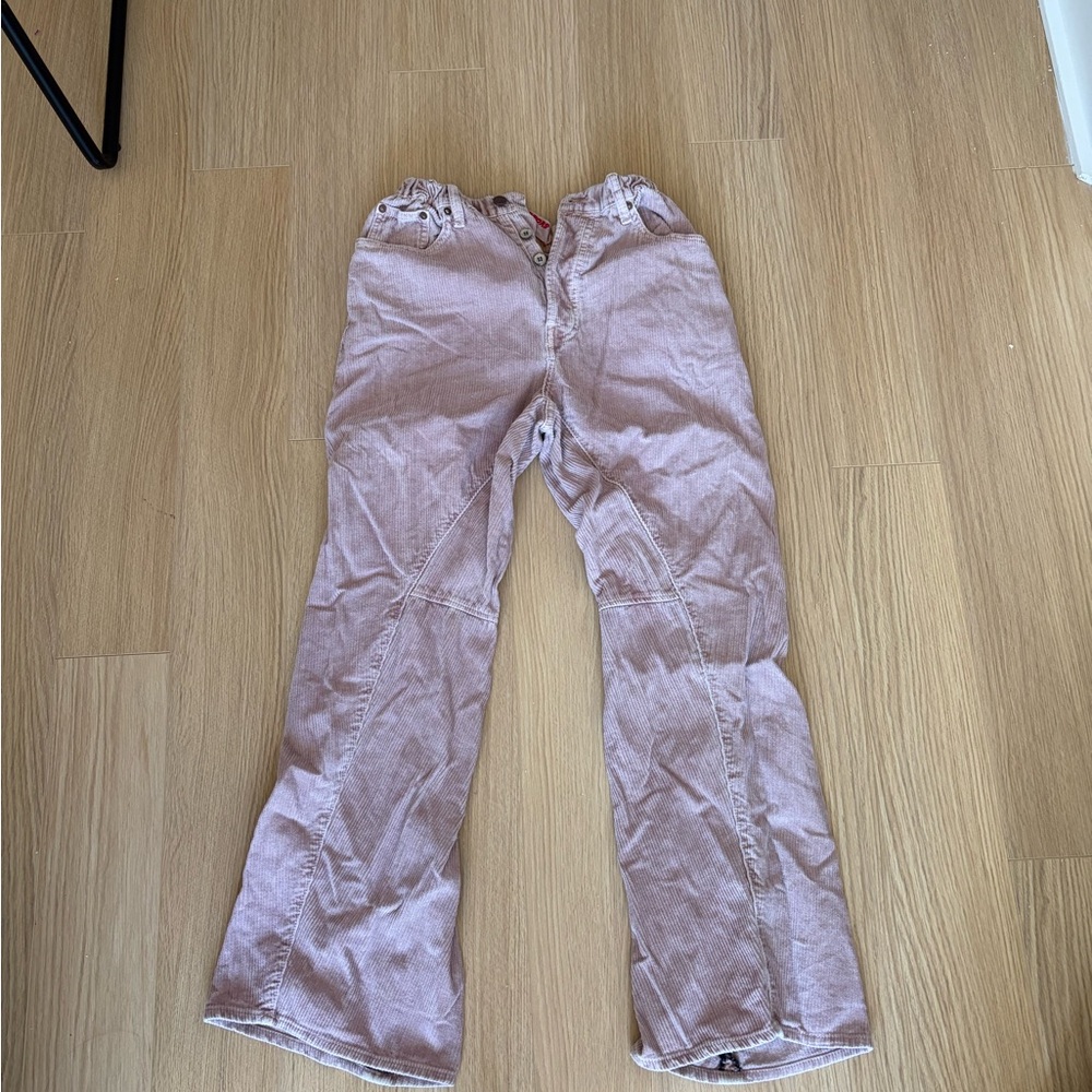 Women’s Blush Pink Corduroy Flared Trousers